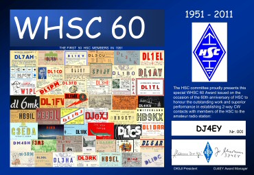 Das WHSC 60-Jubiläumsdiplom
